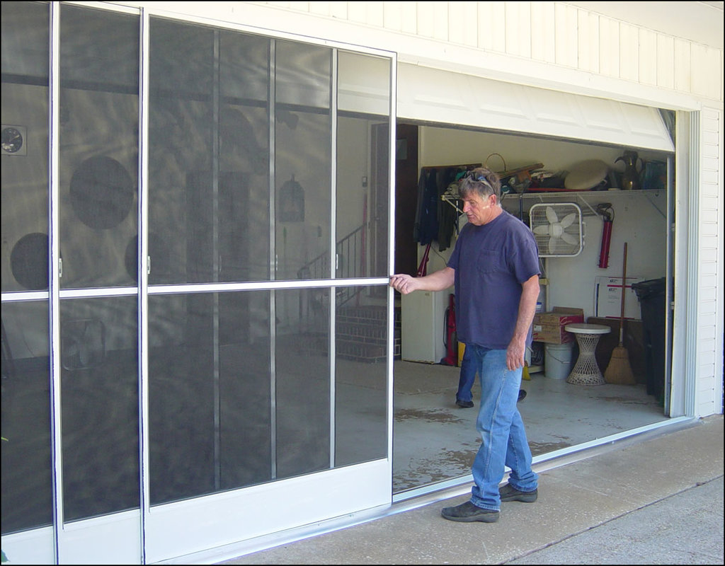screened-in-garage-door Screened In Garage Door